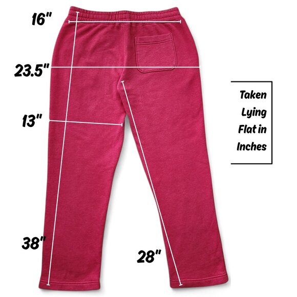 Vintage Hollister Red Women's Straight-Leg Embroidered Logo Sweatpants Size S - Picture 8 of 10